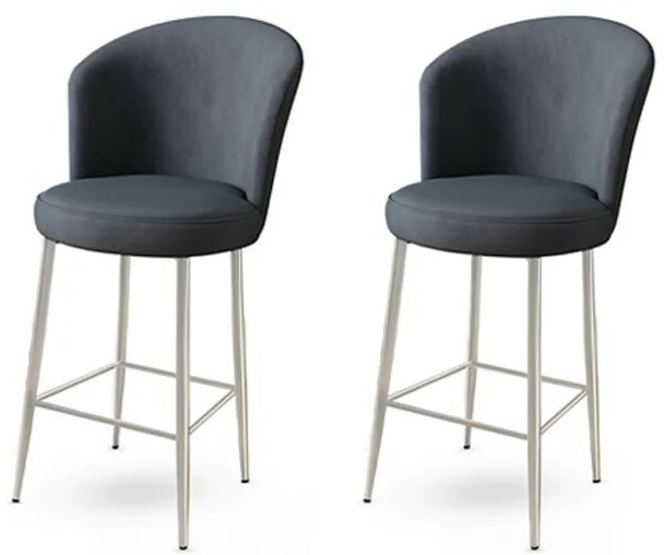 Set de scaune de bar Alte Anthracite, 2 bucăți, 2 buc.