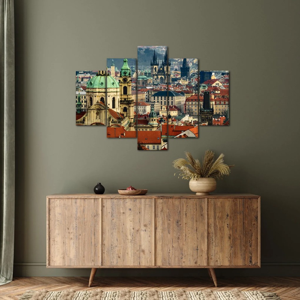 Tablou - Panorama din Praga (150x105 cm)