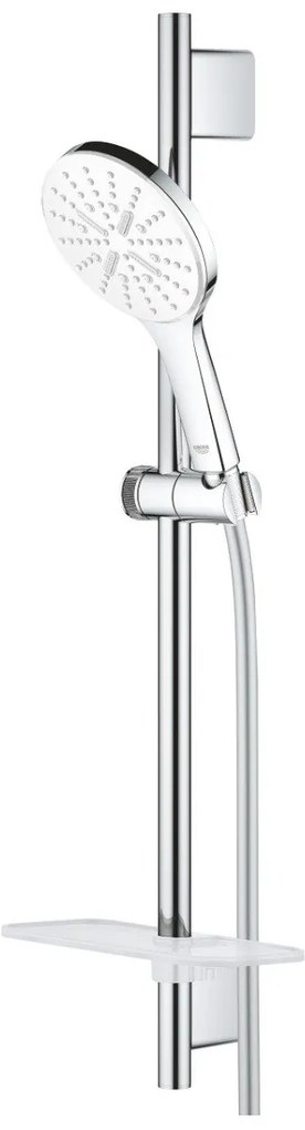 Set de dus Grohe Rainshower 130 Smartactive, bara 600 mm, 3 jeturi, moon white -  26576LS0