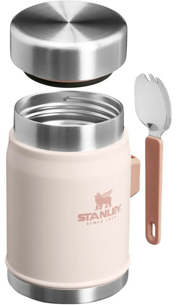 STANLEY termos pentru mâncare 400 ml culingură/furculiță Rose Quartz