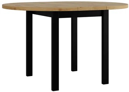 Masă sufragerie extensibilă Messas 100 130 II L (Stejar artisan + albă) (pentru 2-4 persoane). 1105399