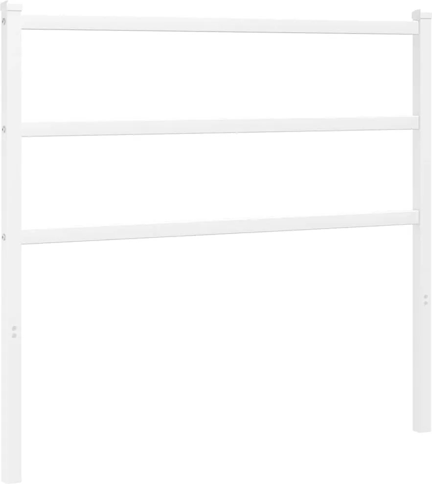 vidaXL Tăblie de pat de schimb metalică, alb, 100 cm