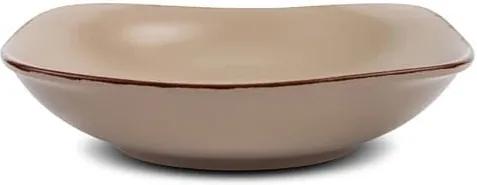 Farfurie adanca din ceramica, Brown Sugar Maro, 22,5 cm