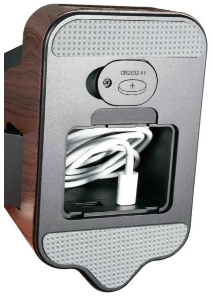 Immax 08999L - Lampă de birou LED+CCT cu dimmer, cu încărcare wireless QI, IDEAL LED/8W/230V, maro