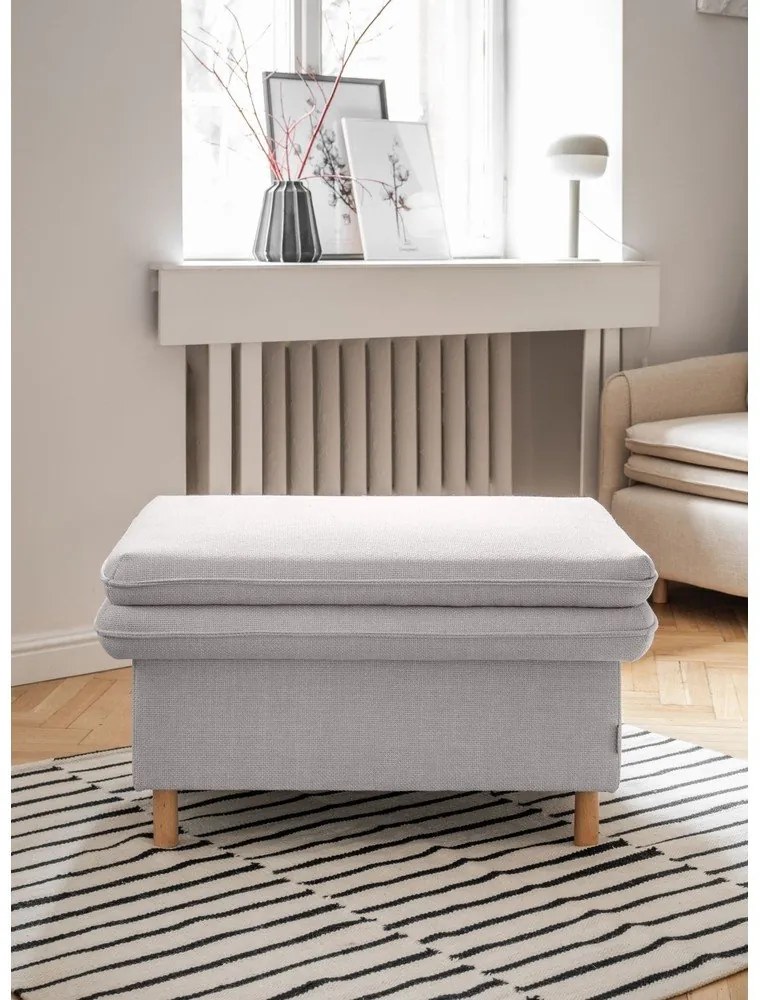 Taburet gri deschis Simon – Miuform