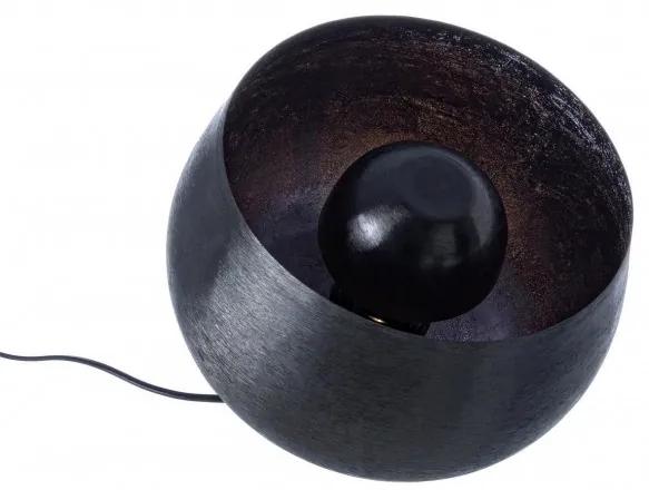 Veioza metal negru Ishan 28x24.5 cm