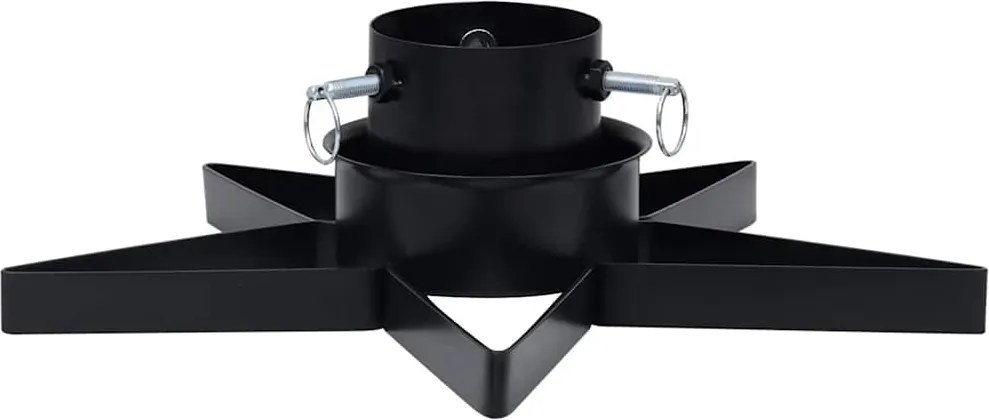 vidaXL Suport brad de Crăciun, negru, 47x47x13,5 cm