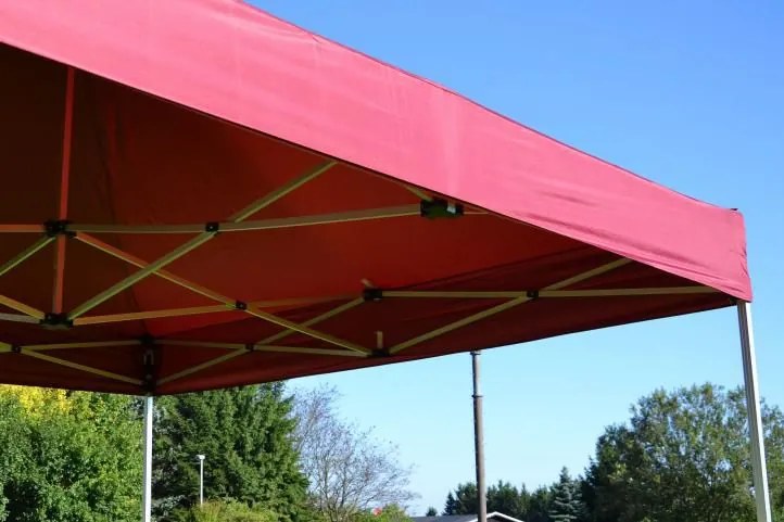 Cort de grădină PROFI 3x3 m, culoare vin + 4 pereți laterali