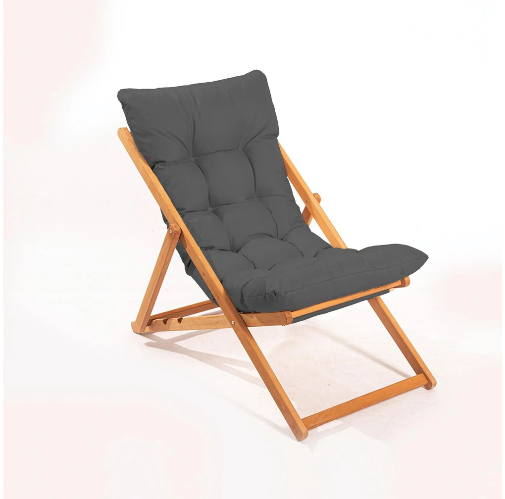 Set mobilier de grădină masă și scaune Kikadu 5 (gri + natural) (pentru 2 persoane). 1093853