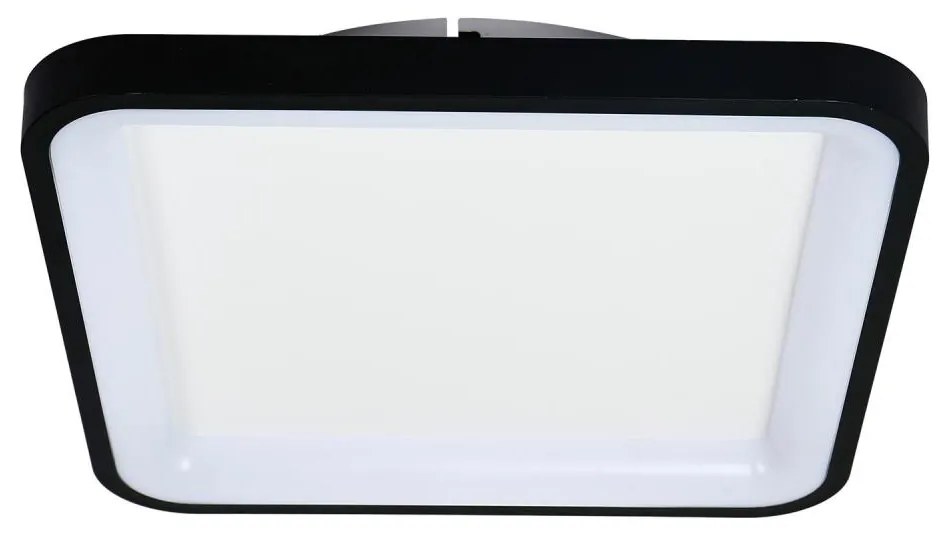 Brilagi - Plafonieră LED cu dimmer FALCON SLIM LED/50W/230V 50x50 cm neagră + telecomandă