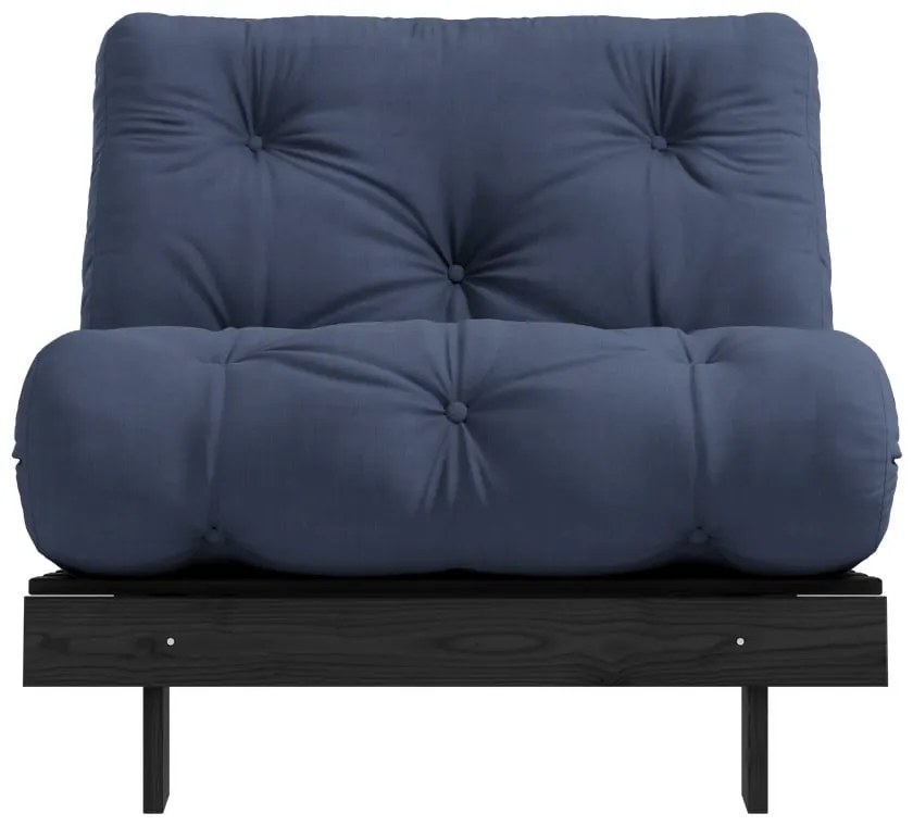 Fotoliu albastru închis Roots Black Night – Karup Design