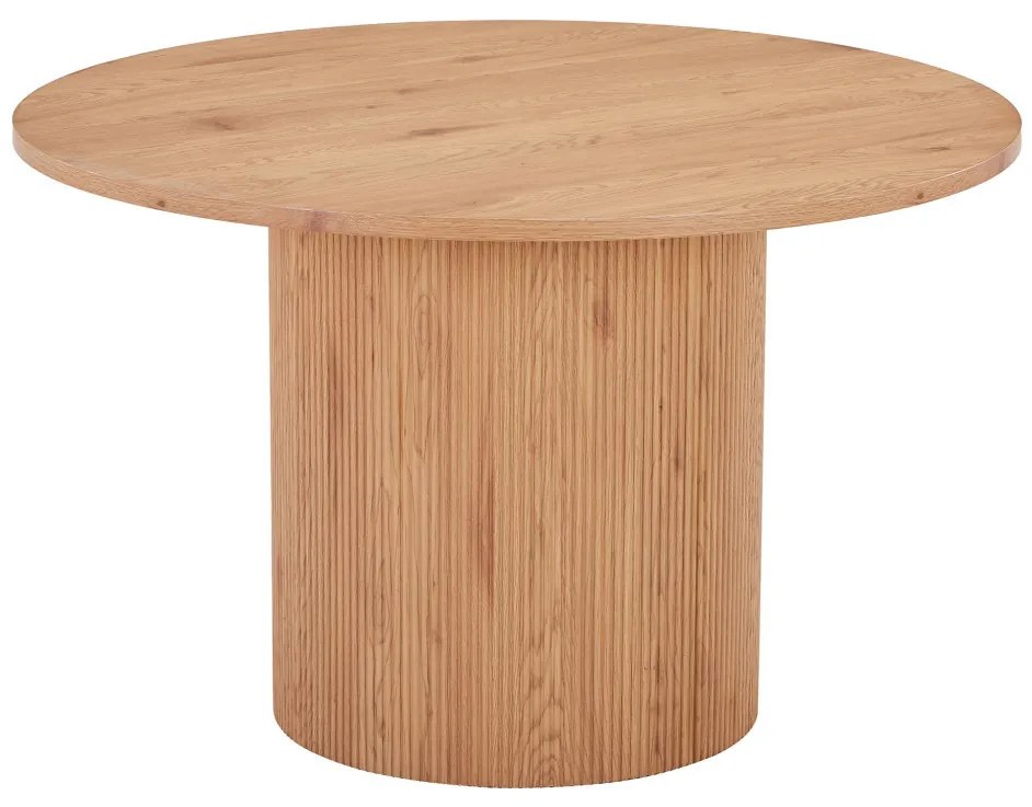 Masă de dining rotundă Boavista 120x75 cm stejar