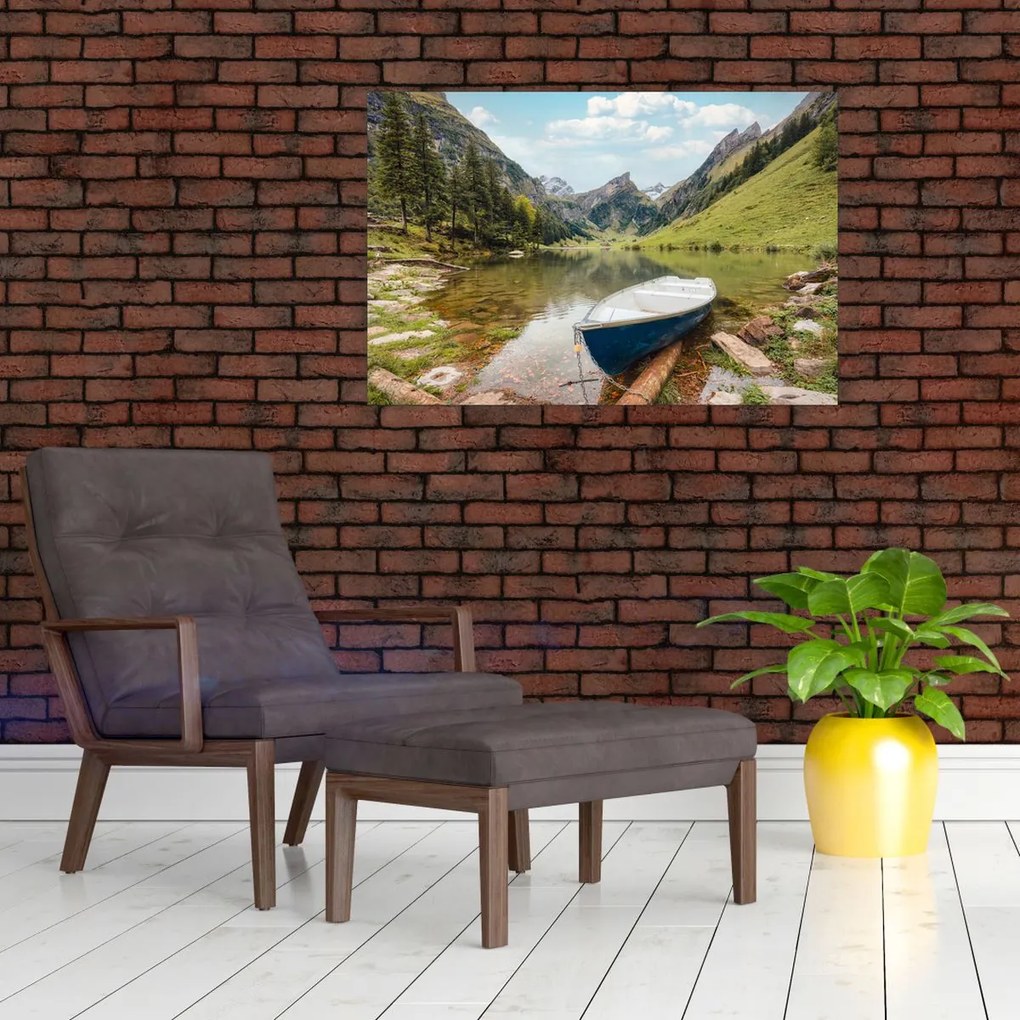 Tablou - Seealpsee, lac din Elveția (90x60 cm)