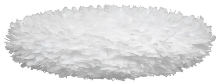 Abajur modern oval, cu pene de gasca Eos Esther large alb 2348 VTC