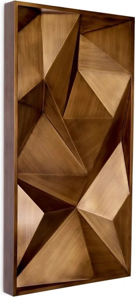 Decoratiune de perete LUX, Otel, Alama periata, Bravura