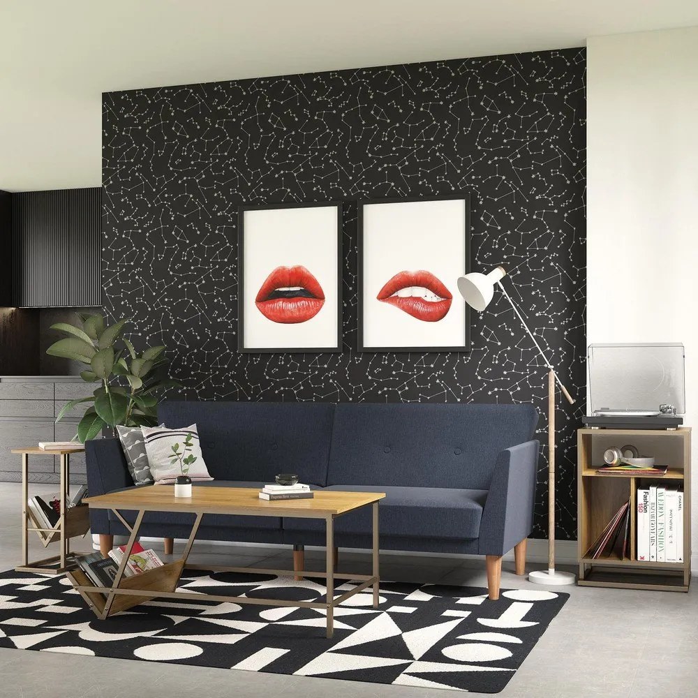 Canapea extensibilă albastru închis 205 cm Regal - Novogratz