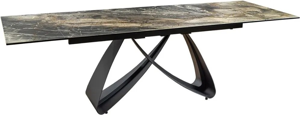 Masa Extensibila cu Blat Ceramic, Taupe, INFINITY 180-220-260cm