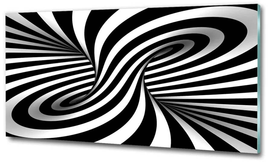 Tablou pe pe sticlă vârtej abstract