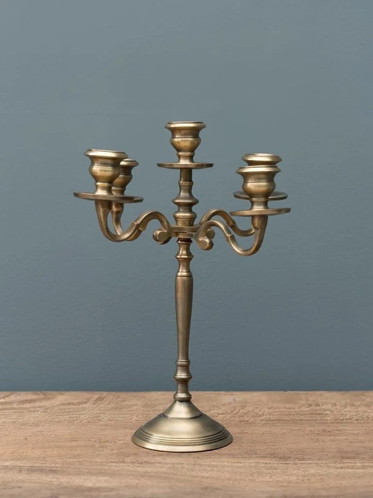 Sfesnic pentru 5 lumanari, din aluminiu, Chateau