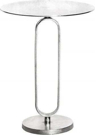 Masuta laterala din aluminiu Elegance 60cm argintiu