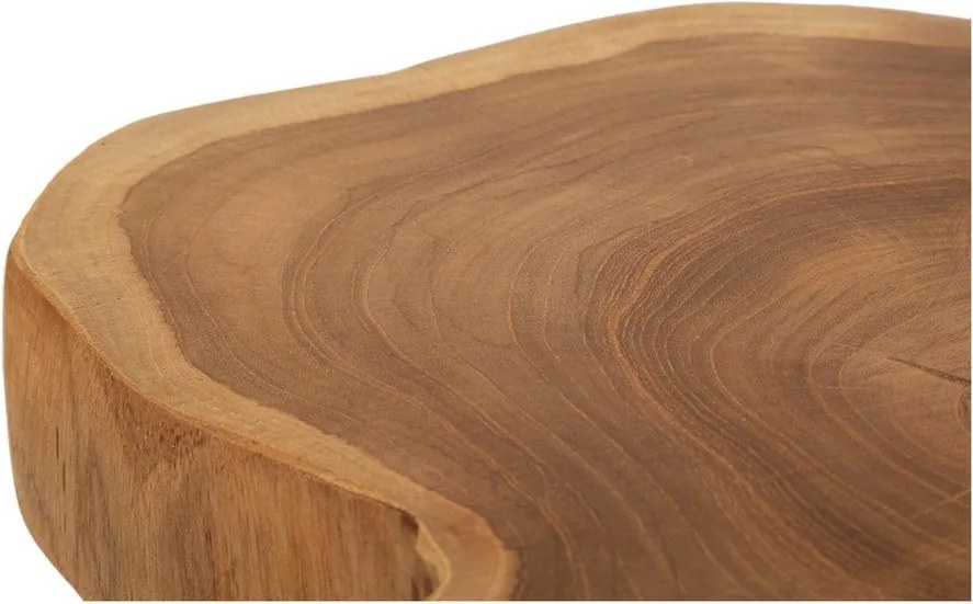 Scaun tip taburet în culoare naturală din lemn de tec Budut – Mauro Ferretti