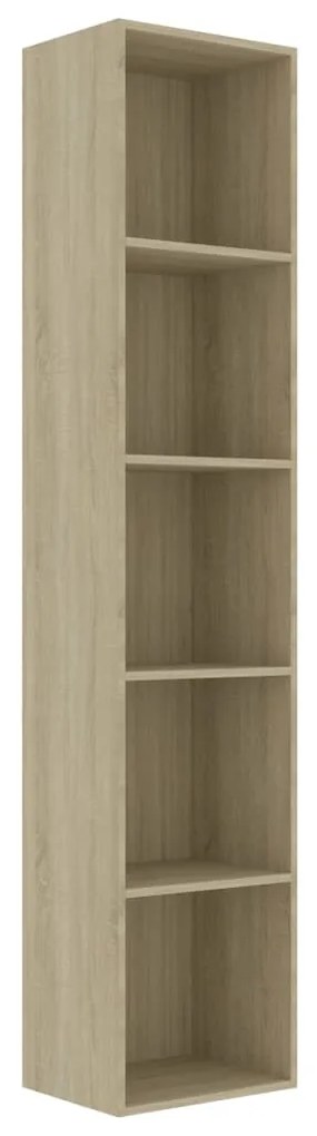 800957 vidaXL Bibliotecă, stejar sonoma, 40x30x189 cm, PAL