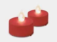Set decorativ - 2 bucăți de lumânări roșii