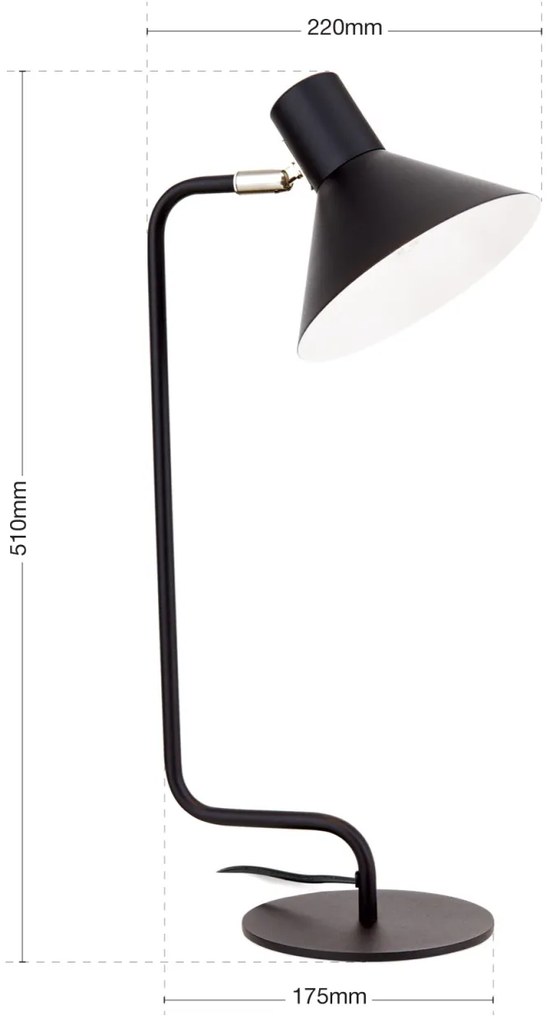 Veioza / Lampa de birou stil modern VIKTORIA negru