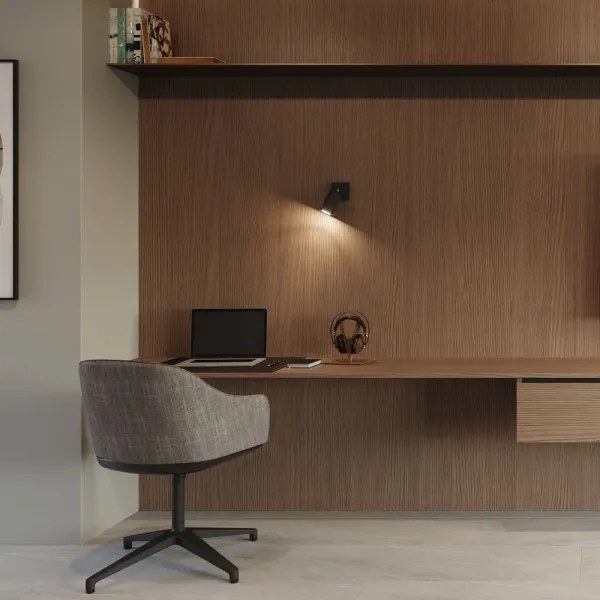 Spot de perete RING 1xGU10/40W/230V negru Sollux SL.1049