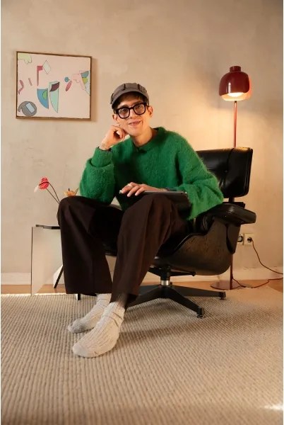 Osram - Lampă de podea DECOR COROLLE 1xE27/15W/230V roșie