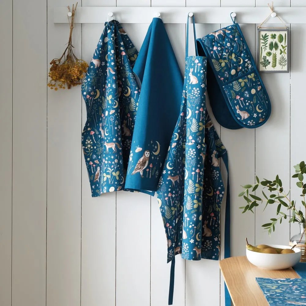 Prosoape de vase 4 buc. din bumbac 50x70 cm Enchanted Twilight Animals – Catherine Lansfield