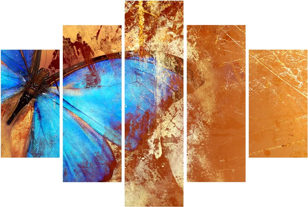 Tablou - Fluture albastru (150x105 cm)