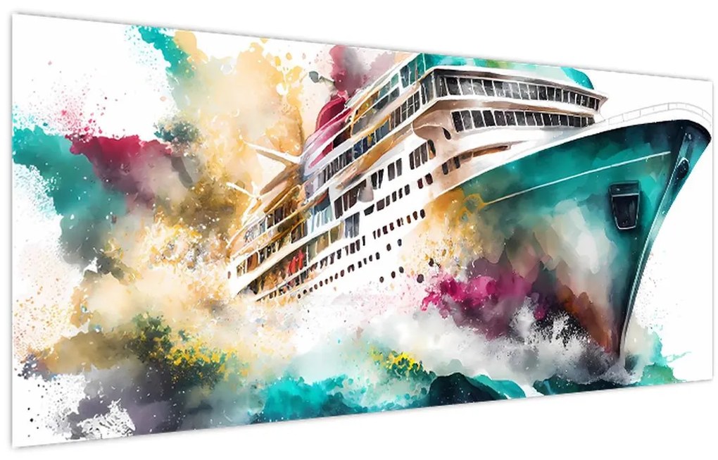 Tablou - Acuarelă mare (120x50 cm)