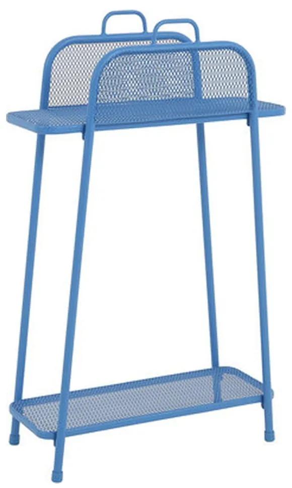 Etajeră de balcon metalică ADDU MWH, înălțime 105,5 cm, albastru