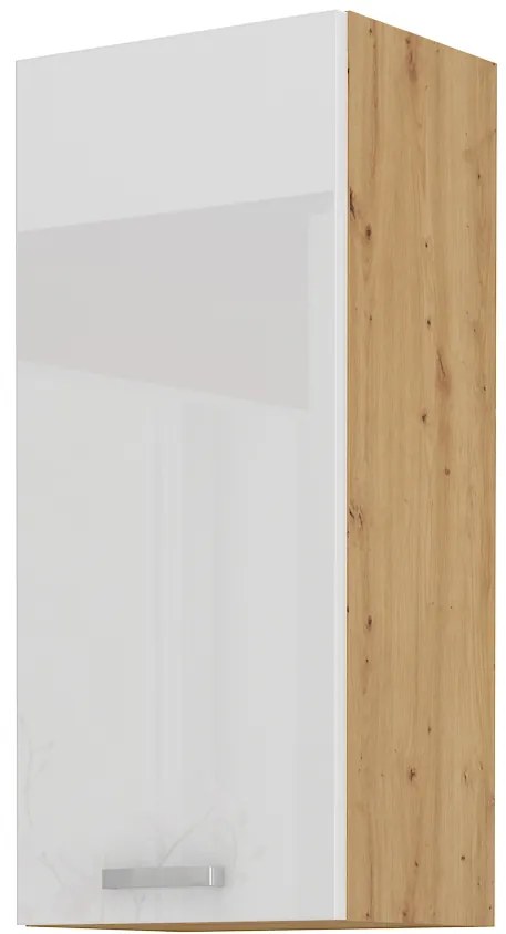 Dulap superior de bucătărie Arryn 40 G-90 1F (stejar artisan + alb lucios). 1024695