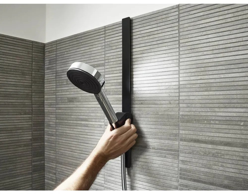 Bara suport 50 cm, negru mat, Hansgrohe WallStoris Negru mat