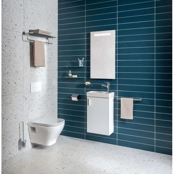 Dulap de baie cu lavoar JIKA H45J5111753001 PETIT 58,5x38,6 cm alb