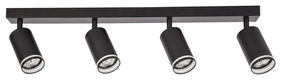Spot PIPE 4xGU10/10W/230V negru