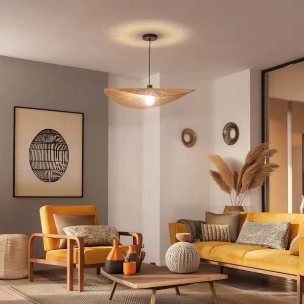 Abajur universal KERIA, Ø 80 cm, bej