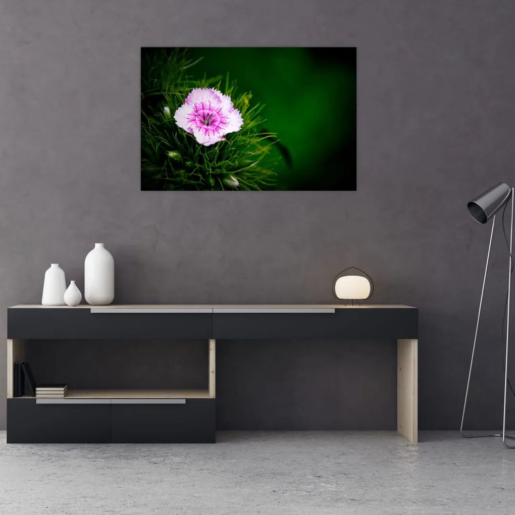 Tablou cu floare roz (90x60 cm)