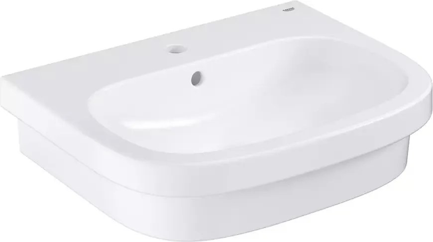 Lavoar pe blat Grohe Euro Ceramic alb Alpine White 60 cm