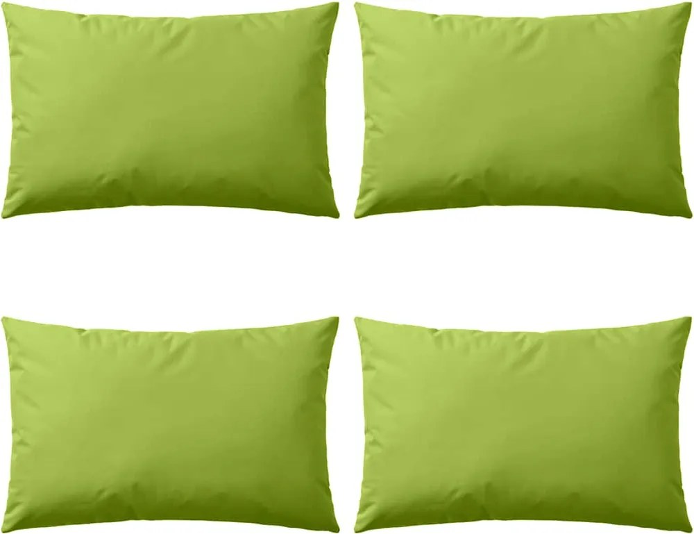 vidaXL Perne de exterior, 4 buc., verde măr, 60 x 40 cm