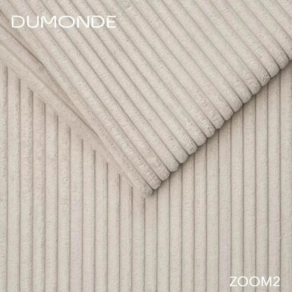 Colțar extensibil dumonde cu ladă de depozitare si sezut confortabil din spuma high-density, Gloria Zoom Cream II 320x183 cm