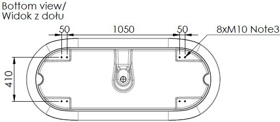 Cada freestanding compozit, alb mat, 180x76 cm, Foglia Evo Alb