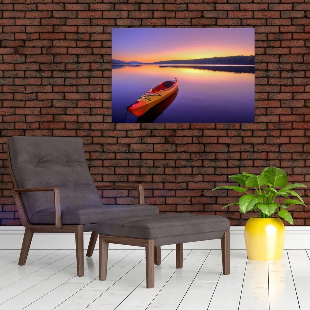 Tablou - Kayak pe lac (90x60 cm)