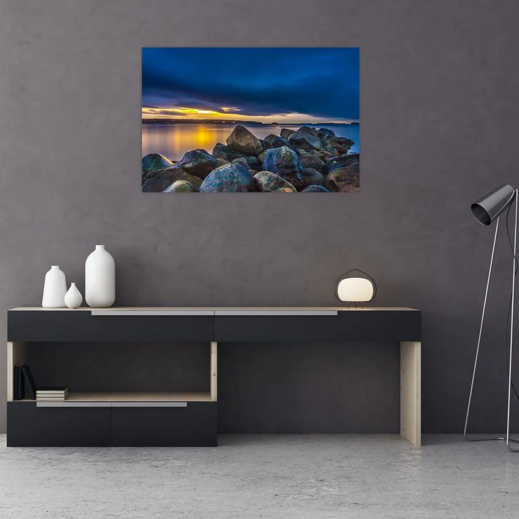 Tablou - Nori de furtună deasupra apei (90x60 cm)