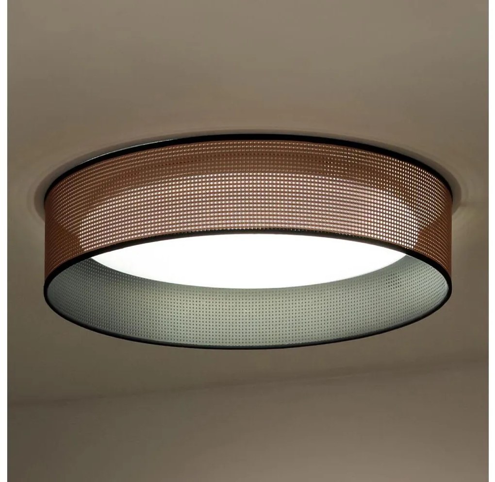 Plafonieră LED Duolla ROLLER LED/24W/230V d. 45 cm cupru/negru