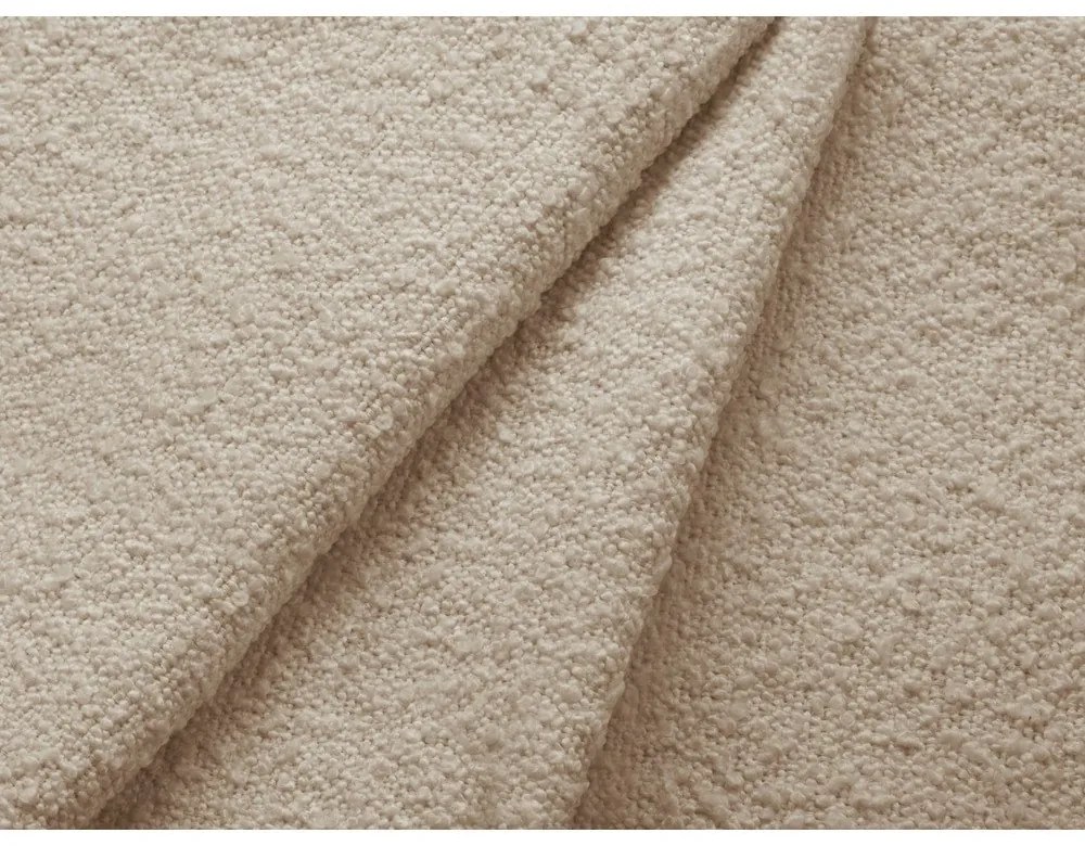 Canapea bej cu tapițerie din țesătură bouclé 208 cm Poppy – Micadoni