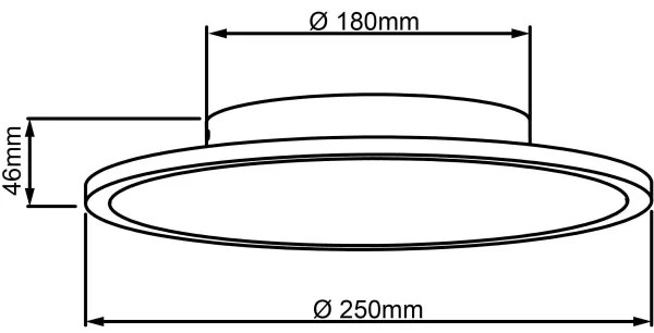 Plafonieră LED BUFFI LED/13W/230V d. 25 cm 2700K Brilliant
