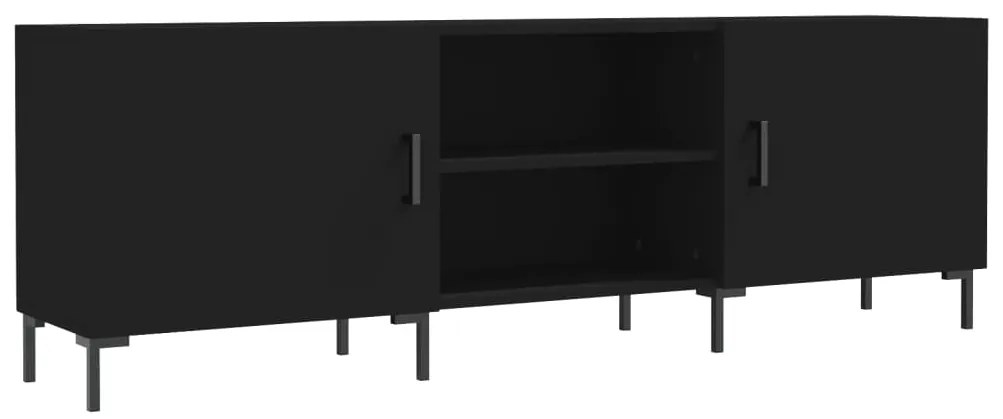 829101 vidaXL Comodă TV, negru, 150x30x50 cm, lemn compozit